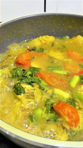 Yellow Broth Fish Soup #cooking