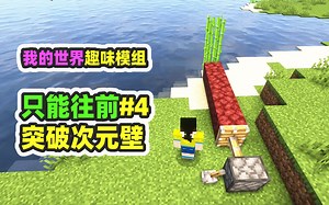 我的世界：只能往前4，为了甘蔗暴走6000格，突破次元壁