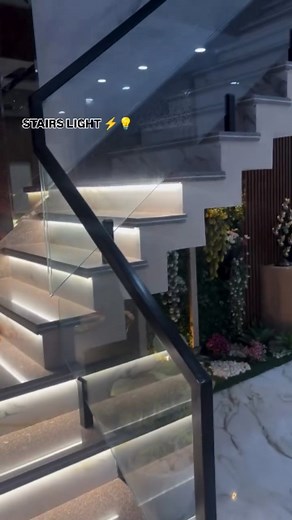 13K views · 13K reactions | SENSOR LIGHT ⚡ Stairs light design . ...#sensorlighting #Sensorlight #sensorlight #stairsdesign #stairslight #profilelight #electrician | Rafiq Rafiq Lakhina | Facebook