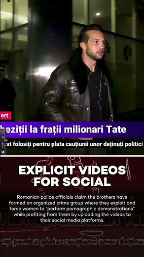 Andrew Tate Arrested on Human Trafficking Allegations in Romania! #shorts