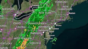 Radar Saturday night shows storm before it hits east coast