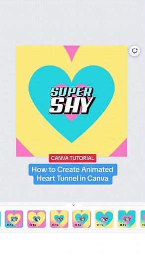 How to create animated heart tunnel in Canva? Let me show you how! In this tutorial, inspired by New Jeans’ new hit single ‘Super Shy’, I’ll be showing you how a simple sequence of pages can create a simple, smooth, yet striking videos. Everything in this tutorial are free so Canva Free users can enjoy, learn, and apply this tutorial to their design and videos. This is applicable for beginners and intermediate users who wants to push things a little more. Small business owners can promote their 