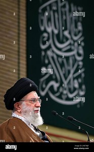 Tehran, Tehran, Iran. 9th Jan, 2022. A handout photo made available by the supreme leader office shows, Ayatollah ALI KHAMENEI speaking at a video conference meeting in Tehran, Iran, 09 January 2022. According to the leader's official website, Khamenei said that negotiations, talks, and understanding with the enemy would not mean surrender, referring to the still ongoing nuclear negotiations in Vienna. (Credit Image: © Iranian Supreme Leader'S Office via ZUMA Press Wire Stock Photo - Alamy