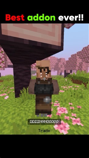 Best bedrock addon ever!! (Villager news) #minecraft #shorts