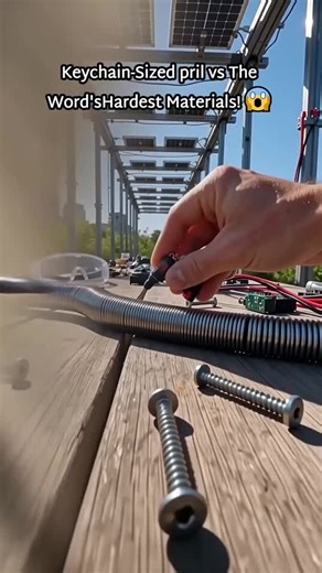 Keychain-Sized Drill Tests Toughest Materials!