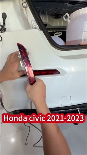 LED Rear Bumper Lights for Honda Civic 2021-2023 with 3 Function