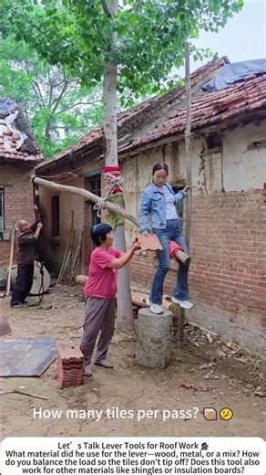 DIY Lever Tile Passer – Getting Waterproofing Tiles Up to the Roof with Ease 🧱⚙️