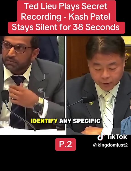 Ted Lieu Plays Secret Recording - Kash Patel Stays Silent for 38 Seconds#new #breakingnews #usa #trum #us