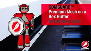Leaf Stopper COMGUARD gutter guard - Installation video