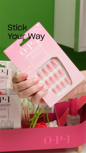 OPI on Instagram: "Stick your way 💅 Introducing new Sticking Point and Make it Stick Glue and Tabs. 💪 PEEL + PRESS IT with Sticking Point press-ons ft. built-in sticky tabs 💦 GLUE IT with Make it Stick press-on glue with easy, precise application 🩹 TAB IT with Make it Stick glue-free press-on tabs Select press-on styles now available at @ultabeauty @amazon, and arriving at @walmart 2/1."