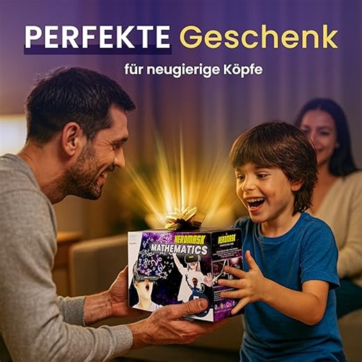 Heromask VR Brille Kinder + Mathe-Spiele 5–12 Jahre — Geschenk das Mathe-Muffel zu Rechen-Champions Macht | Addition, Multiplikation (Einmaleins für 7, 8 & 9 Jahre), Kopfrechnen & Mehr