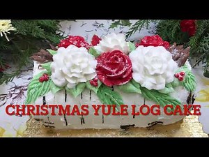 Christmas Yule Log Cake Tutorial