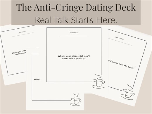 First Date Conversation Cards – Anti-cringe Dating Deck (printable PDF) - Etsy