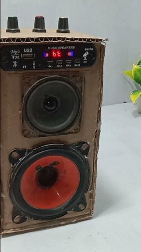 how to make homemade mini DJ speaker with carboard box #youtube #tranding #viralreels #viralshorts