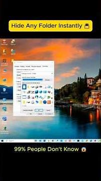 Hide Any Folder Instantly in Windows 🔒 No Software Needed!