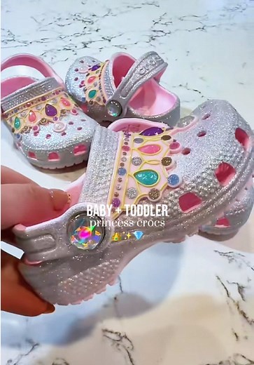 Cute Sparkly Crocs for Baby Girls & Toddlers