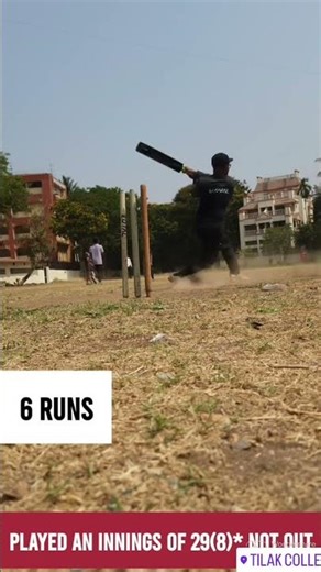 Batting in Blitz mode 29 runs of 8 Balls #tenniscricket