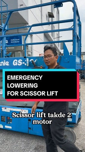 Replying to @kjnick90 EMERGENCY LOWERING FOR A SCISSOR LIFT Unlike a ...