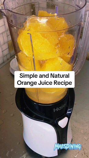 How to Make Fresh Orange Juice with a Blender