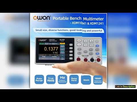 OWON XDM1041 XDM1241 4 12 Digital Multimeter Portable Bench True RMS DCAC Current Voltage USB Multi