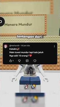 kalo jatuh harus add 10 orang 😨!? || #roblox #harusberanda