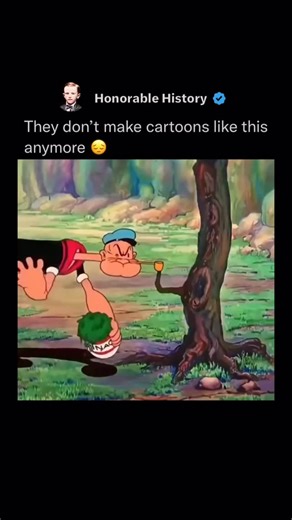 Honorable History on Instagram: "Popeye the Sailor debuted in 1929 as a minor character in Elzie Seger’s newspaper comic strip Thimble Theatre. Introduced on January 17 to rescue Olive Oyl, the spinach-loving sailor quickly eclipsed the cast, gaining his own animated series by 1933 via Fleischer Studios. Early black-and-white shorts like Popeye the Sailor (1933) featured bouncy animation, improvised “muttering” dialogue, and Popeye’s iconic spinach-fueled strength to defeat Bluto. Paramount dist