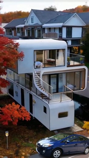 Modern Floating House Design || Dream Floating House in Autumn