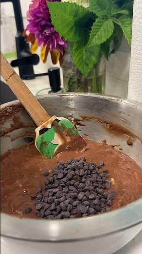 Hidden Zucchini Double Chocolate Protein Muffins