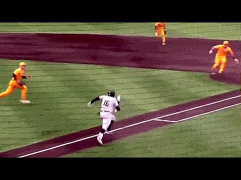 College Baseball Fight ERUPTS After Pitcher Shoves Runner 😳⚾