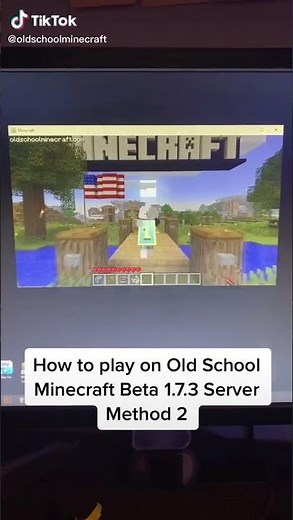 How to play on Old School Minecraft Beta 1.7.3 Server #Shorts