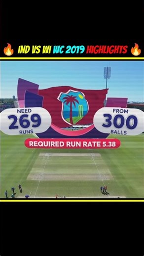 India vs West Indies | ICC World Cup 2019 Highlights | WI Need 269 Runs to Win