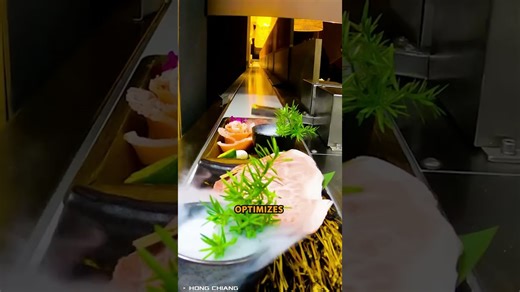 Automated food delivery system in a restaurant