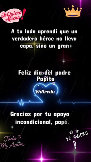 Tarjeta Día del Padre personalizada: mensaje para papá