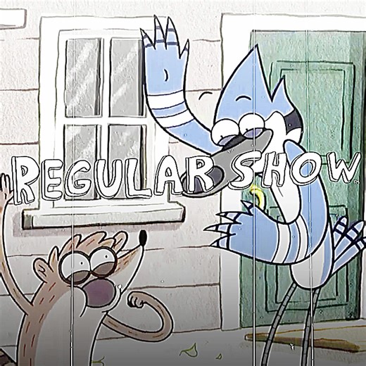 Regular Show Mordecai and Rigby Cartoon Edit