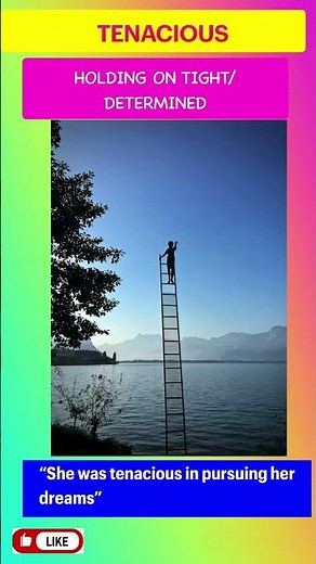 Tenacious | Meaning ,examples and usage #advancedenglishvocabulary #esl