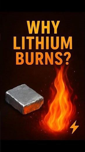 Why Does Lithium Catch Fire in Air? 🔥 #ytshorts#shorts