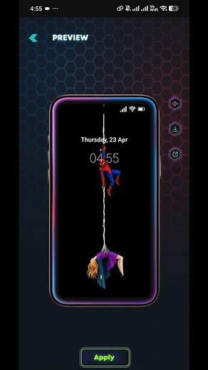 How to Get Spider-Man Saves Gwen Stacy Live Wallpaper on Android 🕷️🖤 (Step-by-Step Tutorial) #shorts