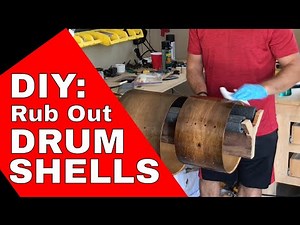 Restoring An Old Drum Set - Part 4: DIY Rubbing Out Drum Shells