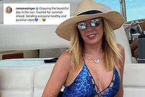 RHONY star Ramona Singer, 63, stuns in a leopard bathing suit as she self-isolates with ex Mario amid the coronavirus pandemic
