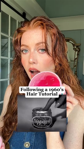Geena Hunt 🦋 on Instagram: "Dippity-Do gel was a popular hair product in the 60s and 70s! I love these vintage beauty commercials