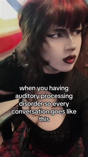 i just be guessing my way through every convo #auditoryprocessingdisorder #autism #actuallyautistic #gothgoth #06