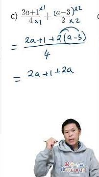 Adding Algebraic Fractions Part 15