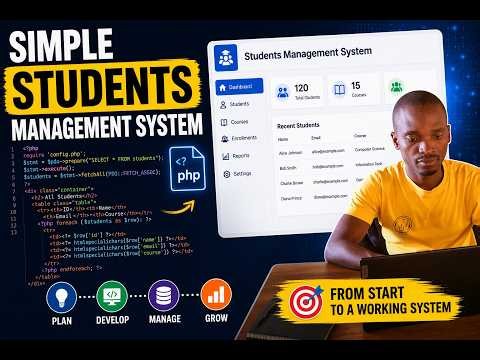 How to create database and tables for a simple students management system using Mysql - Lesson 40