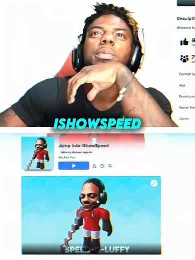 ishowspeed jumping into his mouth 😳#ishowspeed #roblox #edit