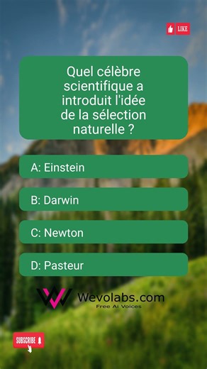 This one's for the real nerds 🤓 Which famous scientist introduced the idea of ​​selection…