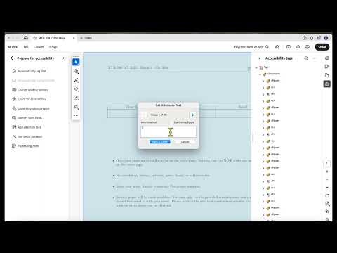 How to get a PDF file to pass accessibility check