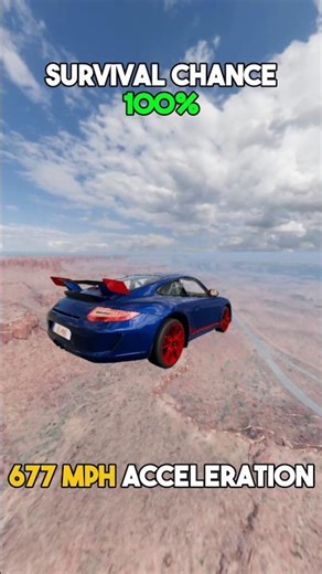 677 MPH Acceleration vs Cars – Who Survives? 🔥 #beamngdrive #beamng #automobile #beamngtuf #usa