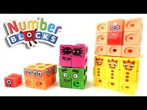 First 3 Numberblocks Cubes! Lets Cube Numberblocks by Learning About Shapes and Numbers