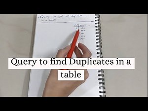 Query to find Duplicate Records in Table in SQL (NO DISTINCT)