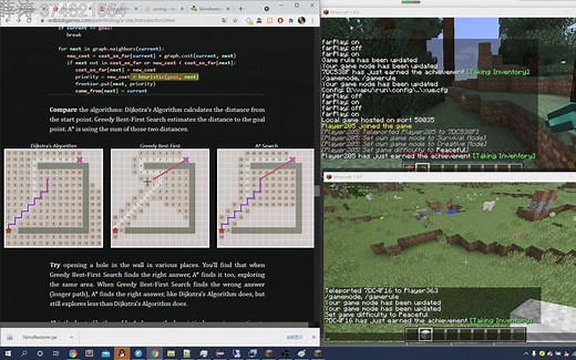 我的世界三维网格A*算法寻路 优化